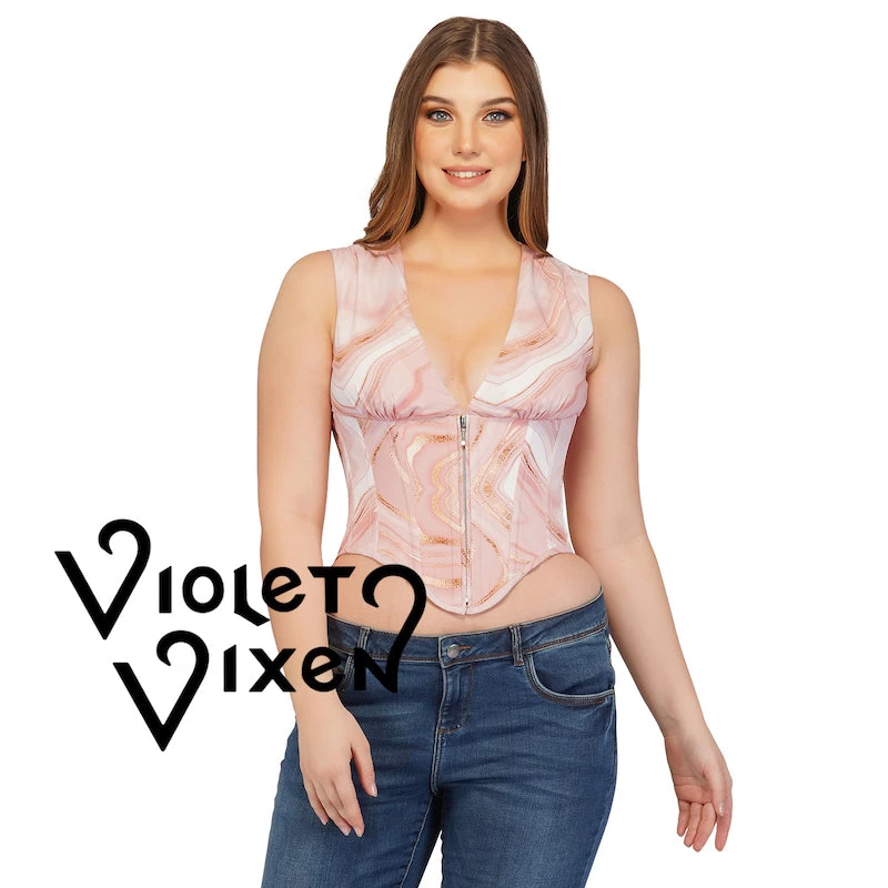 Corset Deal Pink Geode Corset Top 3 Corset Deal Pink Geode Corset Top