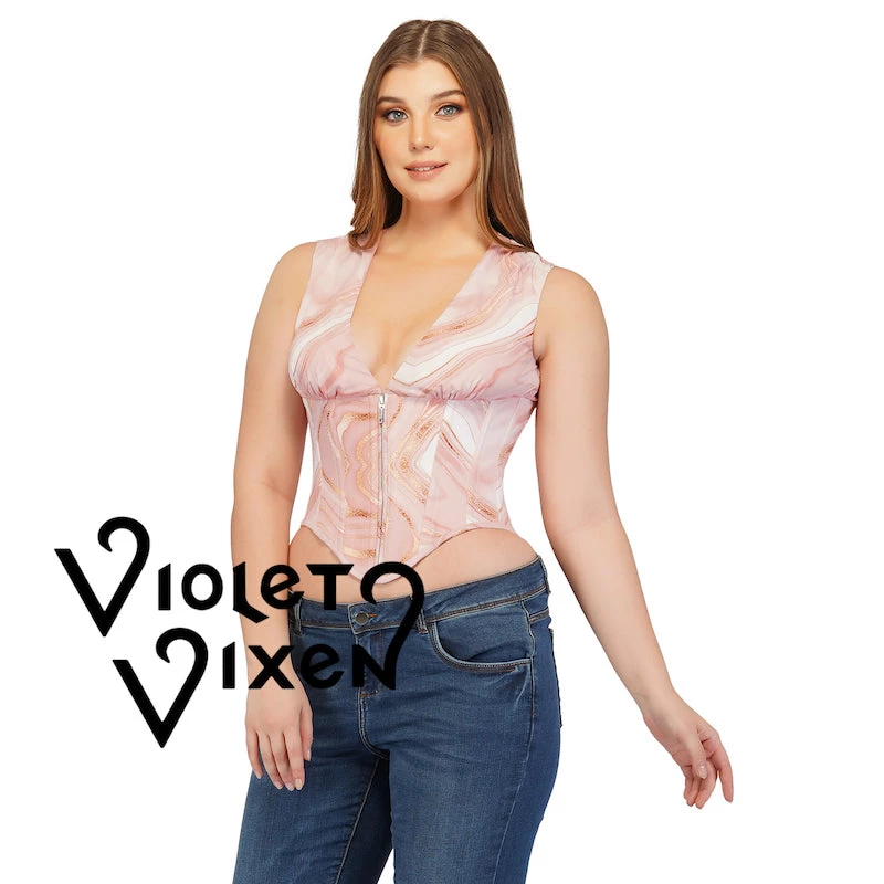 Corset Deal Pink Geode Corset Top 4 Corset Deal Pink Geode Corset Top