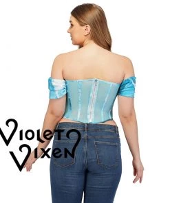 Corset Deal Corsets Ocean Mesh Off Shoulder Corset Top