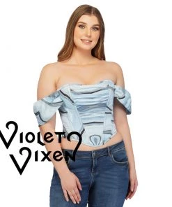 Corset Deal Swept And Swirled Off Shoulder Corset Top Corsets