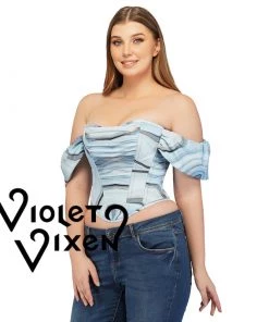 Corset Deal Swept And Swirled Off Shoulder Corset Top Corsets