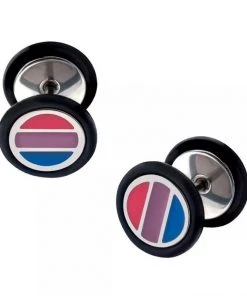 Body Vibe Jewelry Bisexual Pride Faux Plugs Gay Pride