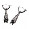 Body Vibe Jewelry Accessories Hanging Bat Plug-Friendly Hoops