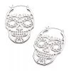 Body Vibe Jewelry Accessories Sugar Skull Plug-Friendly Hoops