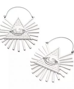 Body Vibe Jewelry Accessories All-Seeing Eye Plug-Friendly Hoops