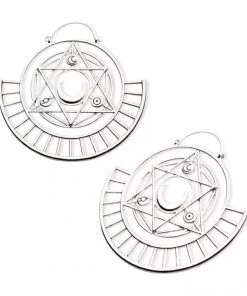 Body Vibe Jewelry Geo Celestial Plug-Friendly Hoops Accessories