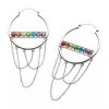 Body Vibe Jewelry Steel Chained Rainbow Plug-Friendly Hoops Gay Pride 1 Body Vibe Jewelry Steel Chained Rainbow Plug-Friendly Hoops Gay Pride
