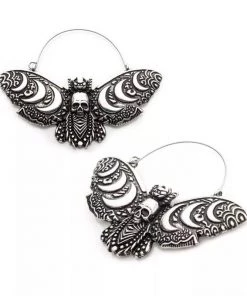 Body Vibe Jewelry Dead Moth Plug-Friendly Hoops Accessories