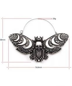 Body Vibe Jewelry Dead Moth Plug-Friendly Hoops Accessories