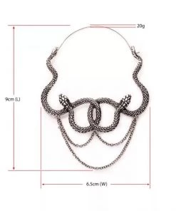 Body Vibe Jewelry Chained Serpent Plug-Friendly Hoops