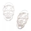 Body Vibe Jewelry Geo Skull Plug-Friendly Hoops