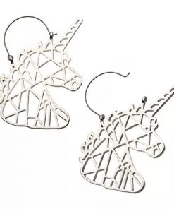 Body Vibe Jewelry Accessories Geometric Unicorn Plug-Friendly Hoops
