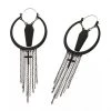 Body Vibe Jewelry Coffin Cut-Out Plug-Friendly Hoops Accessories