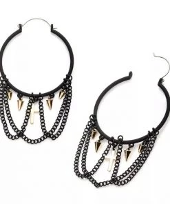 Body Vibe Jewelry Silicon Coated Chains & Crosses Plug-Friendly Hoops