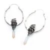 Body Vibe Jewelry Serpent Skull Plug-Friendly Hoops 2 Body Vibe Jewelry Serpent Skull Plug-Friendly Hoops