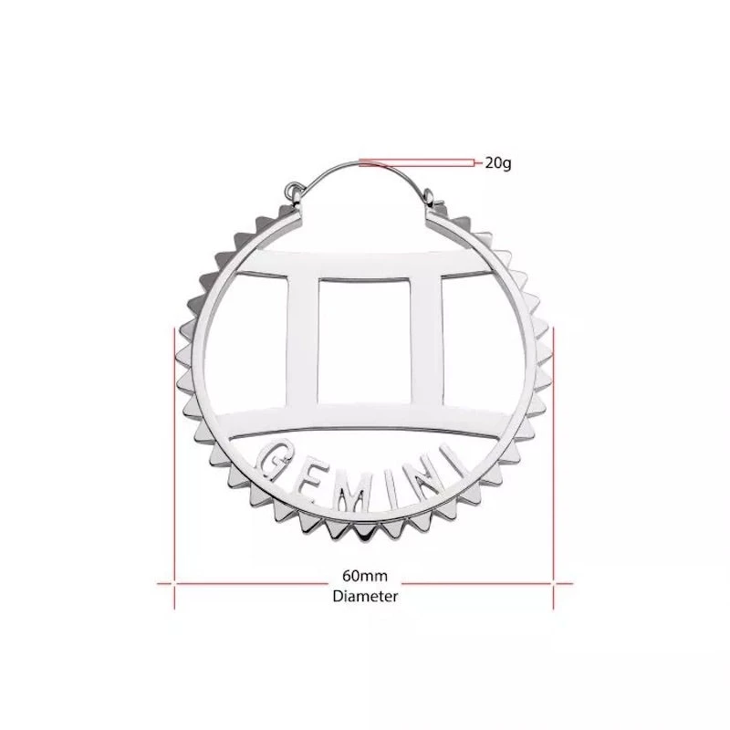 Body Vibe Jewelry Gemini Plug-Friendly Hoops 4 Body Vibe Jewelry Gemini Plug-Friendly Hoops