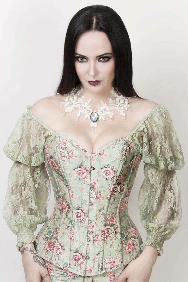Corset Deal Antheia Victorian Puff Sleeve Overbust Corset Top 3 Corset Deal Antheia Victorian Puff Sleeve Overbust Corset Top