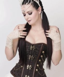 Corset Deal Draped Chains Steampunk Overbust Corset Corsets