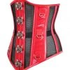 Corset Deal Caged & Clasped Underbust Corset - Red Corsets 1 Corset Deal Caged & Clasped Underbust Corset - Red Corsets