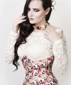 Corset Deal Berry Floral Underbust Corset Corsets
