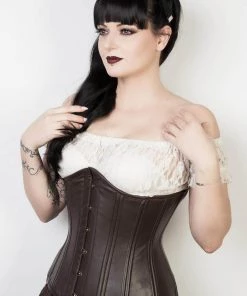 Corset Deal Chocolate Leather Underbust Corset