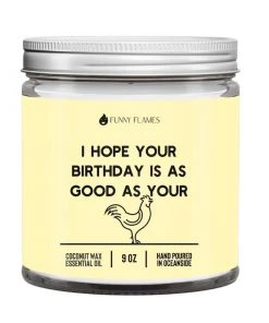 Funny Flames Candle Co Accessories Naughty Birthday Candle- 9oz