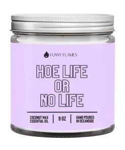 Funny Flames Candle Co H*o Life Or No LIfe Candle- 9oz