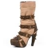 HADES Size 10 - Bjorn Studded Mid Calf Tan Boot
