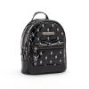 Rock Rebel Horror Black Frankenstein Head Studded Backpack Purse
