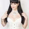 Corset Deal Don't Mesh With Florals Underbust Corset - White Corsets