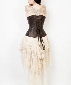 Corset Deal Hi-Low Dreams Skirt - Cream Victorian Corsets