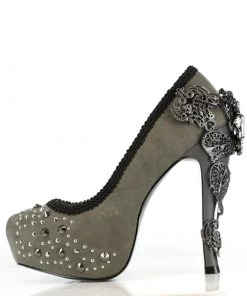 HADES Size 10 - Sequin Studded Alchemic Grey High Heels