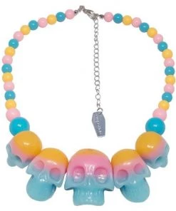 Kreepsville 666 Resin Skull Necklace - Ombre