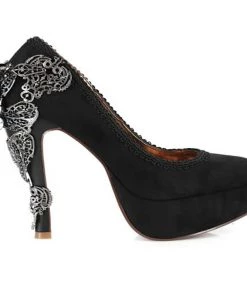 HADES FOOTWEAR Victorian Corsets Size 10 - La Loca Metal Lace Heel