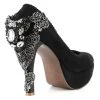 HADES FOOTWEAR Victorian Corsets Size 10 - La Loca Metal Lace Heel