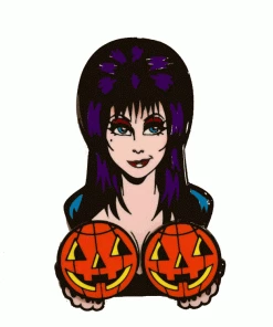 Kreepsville 666 Elvira Spinning Pumpkins Enamel Pin