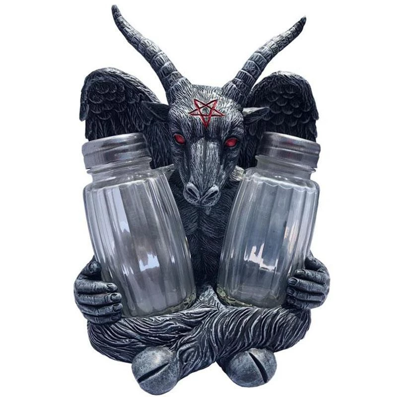 Kreepsville 666 Baphomet Salt & Pepper Shaker 3 Kreepsville 666 Baphomet Salt & Pepper Shaker