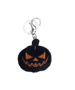 Kreepsville 666 Black Pumpkin Plush Keychain