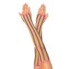 LEG AVENUE Rainbow Fishnet Arm Warmers