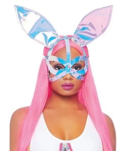 LEG AVENUE Festival Holographic Bunny Ear Mask