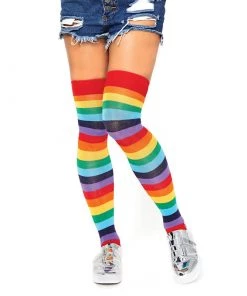 LEG AVENUE Rainbow Pride Socks Gay Pride