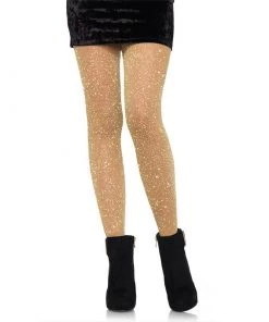 LEG AVENUE Shimmering Gold Tights