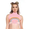 LEG AVENUE Clothing Sunshine And Rainbows Crop Top 2 LEG AVENUE Clothing Sunshine And Rainbows Crop Top