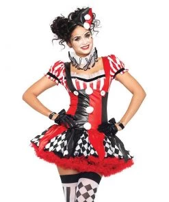 LEG AVENUE Harlequin Clown Costume