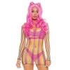 LEG AVENUE Gay Pride Rainbow Pride Fishnet Mini Dress 1 LEG AVENUE Gay Pride Rainbow Pride Fishnet Mini Dress