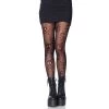 LEG AVENUE Skull And Crossbones Fishnet Pantyhose