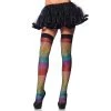 LEG AVENUE Rainbow Fade Fishnet Pantyhose Gay Pride