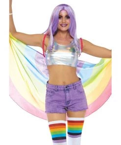 LEG AVENUE Gay Pride Rainbow Mini Wings