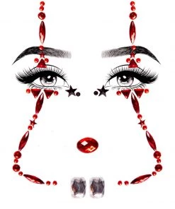 LEG AVENUE Jeweled Clowning Stick On Mask