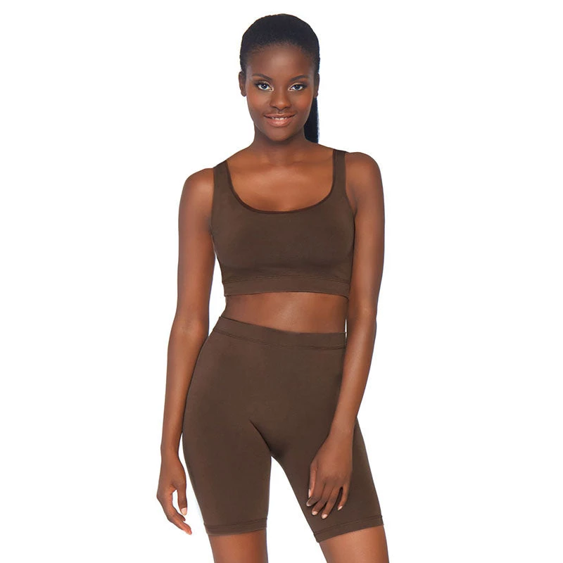 LEG AVENUE Spandex 2 Piece Bodysuit- Dark Tan Festival 3 LEG AVENUE Spandex 2 Piece Bodysuit- Dark Tan Festival